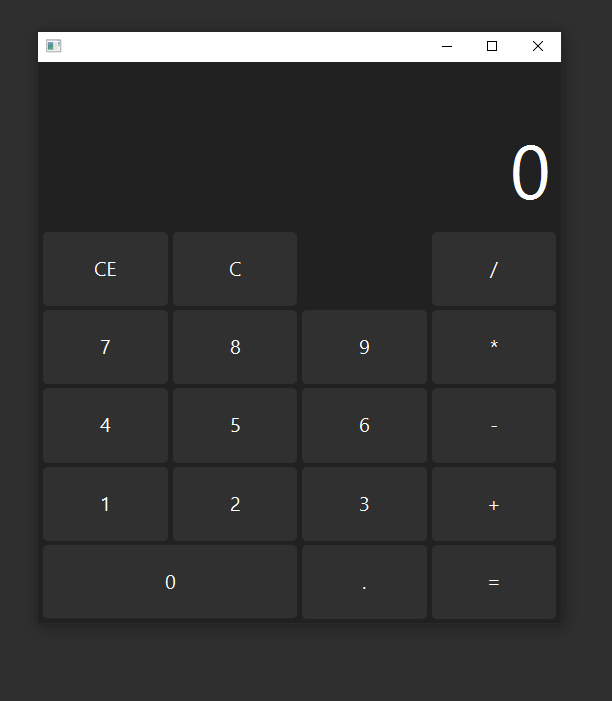 Snapshot of object
                    oriented calculator project; fully functional calculator application